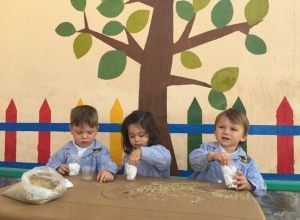 Los peques de Maternal han sido durante un día jardineros 